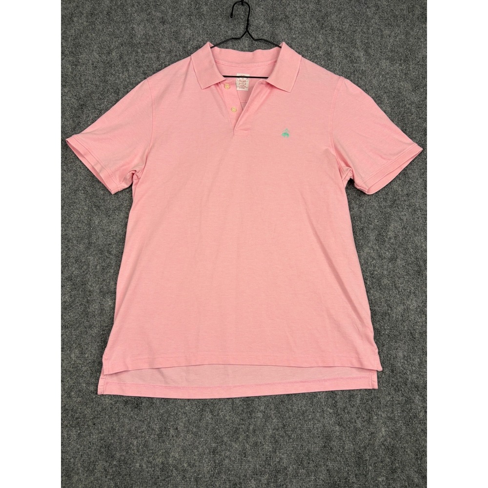 Brooks Brothers Mens XL Pink Supima Cotton Original Fit Short Sleeve Polo Shirt